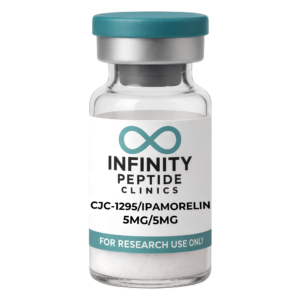 CJC-1295 + Ipamorelin Australia. GH research blend vial from Infinity Peptide Clinic